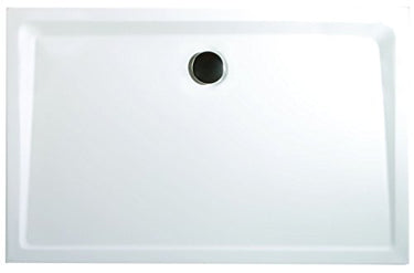 Schulte EP212912 04 Duschwanne extra-flach Rechteck, 90 x 120 cm, Mineralguss, alpinweiß, inkl, Füße und Ablauf, für bequemen Einstieg im Sale